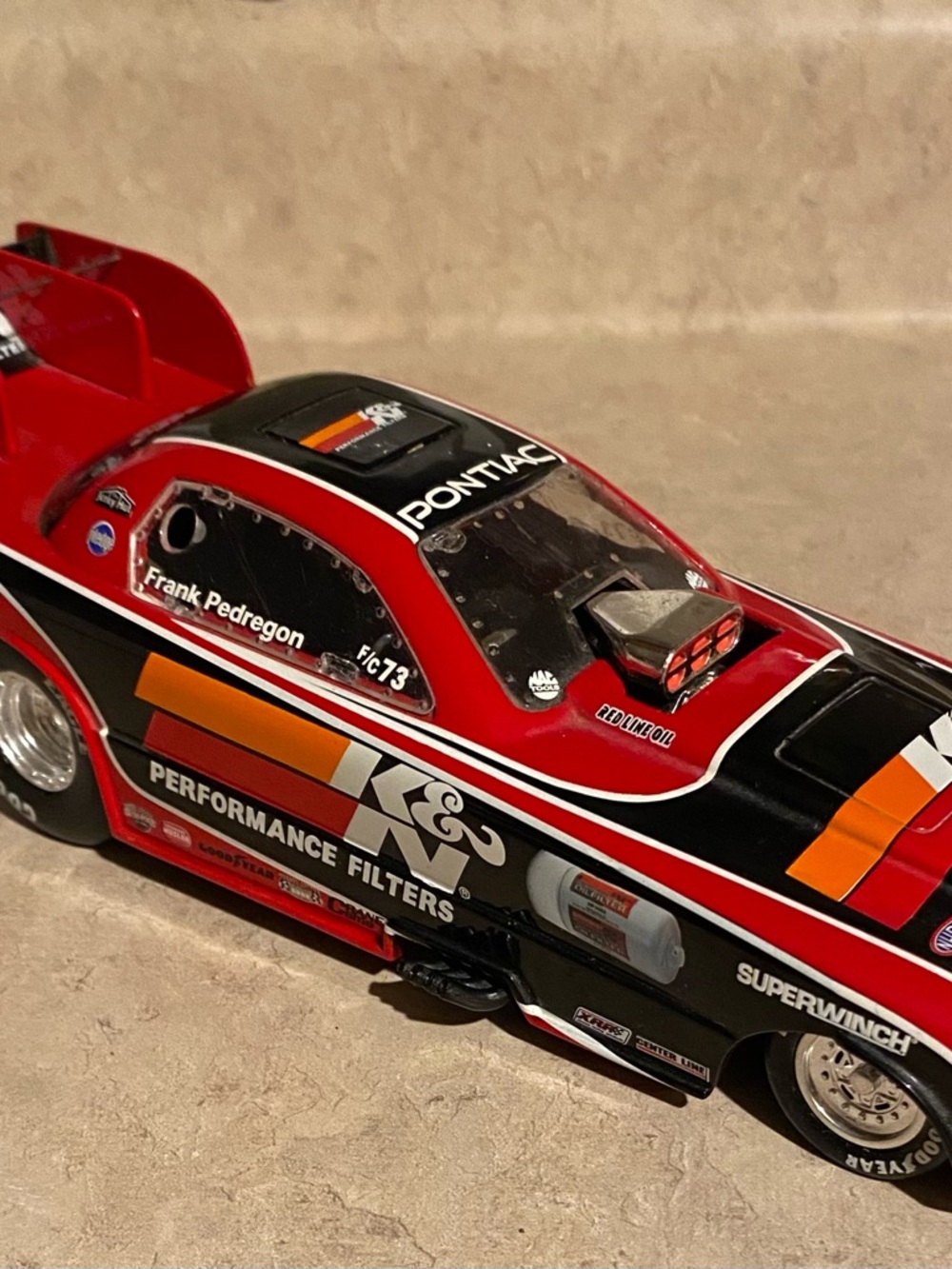 Frank Pedregon 2002 1:24 Diecast NHRA Funny Car, K&N Mac Tools, Jim Dunn Racing